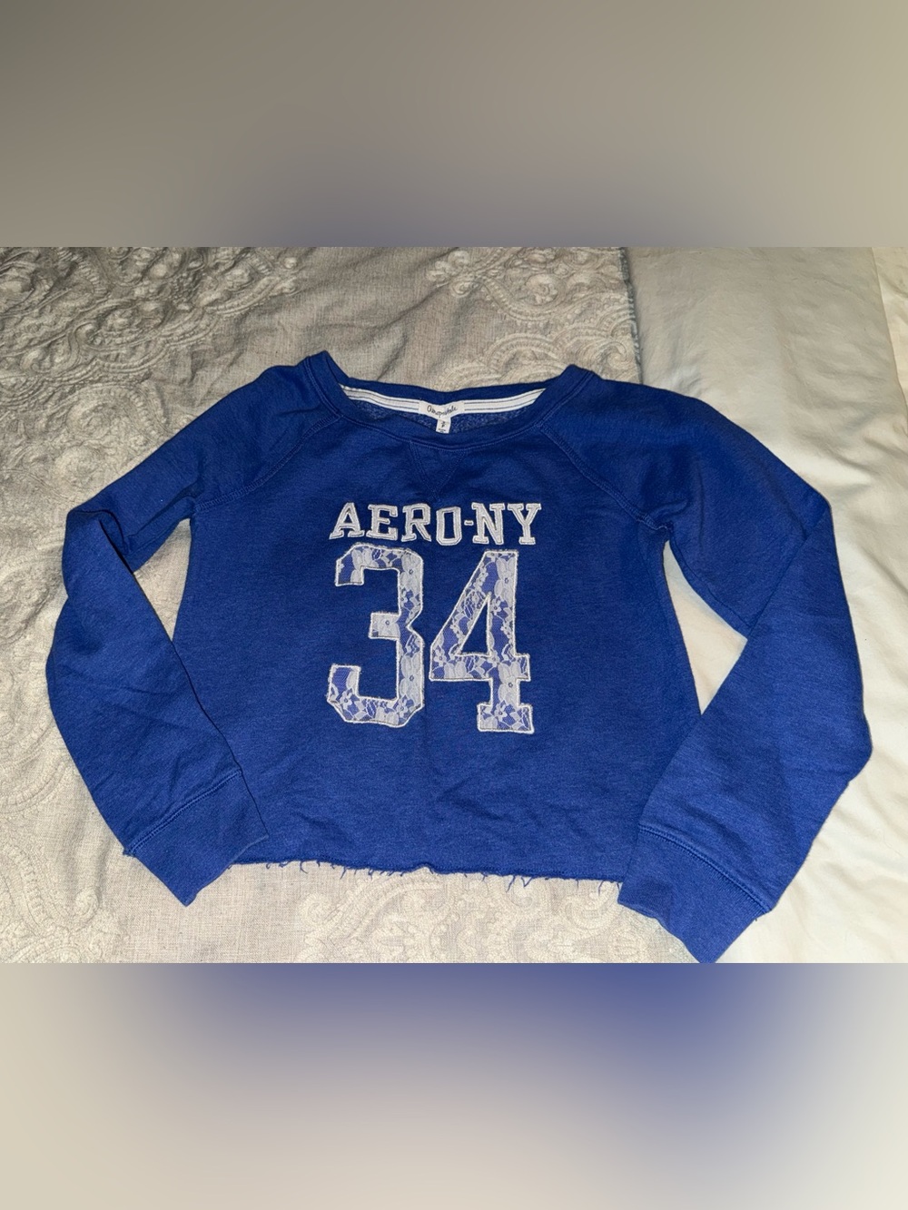 NWOT Women’s Aeropostale Blue Sweatshirt in a size S
